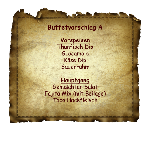 Buffetvorschlag A